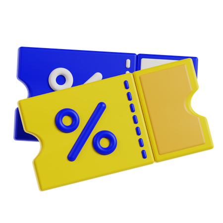 Discount Voucher  3D Icon