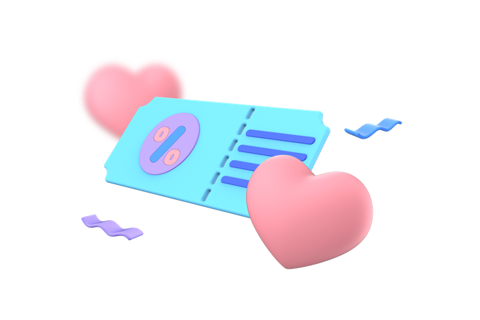 Discount Voucher  3D Icon