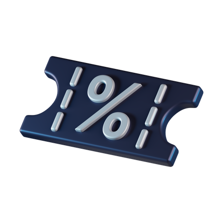 Discount voucher  3D Icon