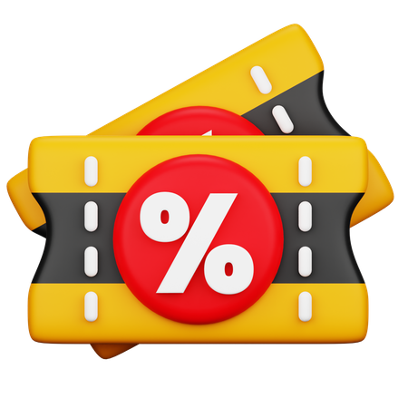 Discount Voucher  3D Icon