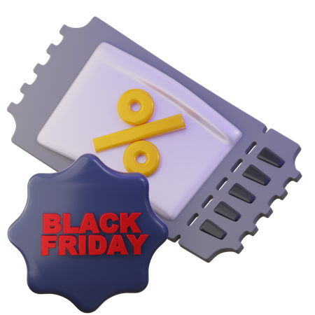 Discount Voucher  3D Icon