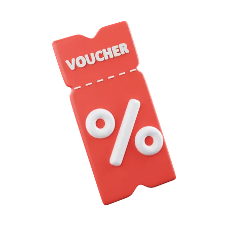3 D Promotion Sale Percentage Discount Coupons On Isolate Background Marketing Profitable Shopping Online Concept Cashback Purchase Sell Minimal Cartoon 3 D Render Illustration 3D Icon