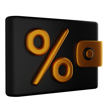 Discount Wallet  3D Icon