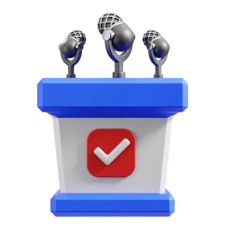 Discours  3D Icon