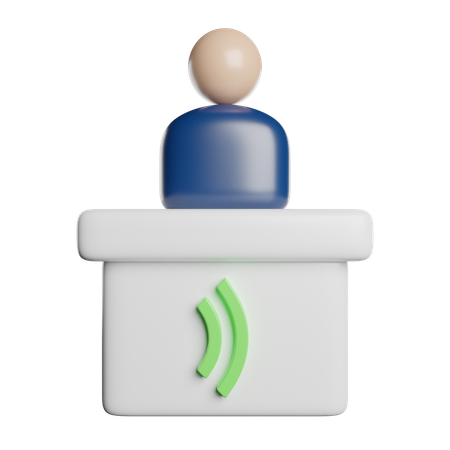 Discours  3D Icon