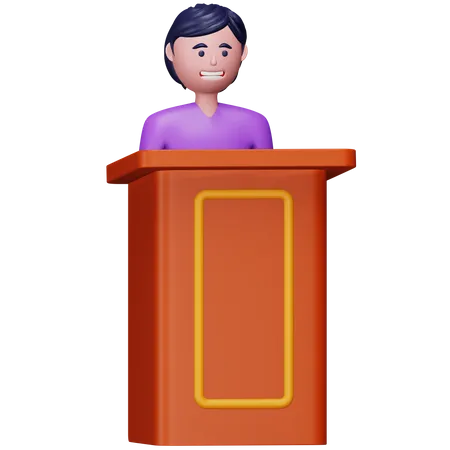 Discours  3D Icon