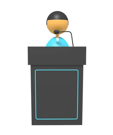 Discours  3D Icon