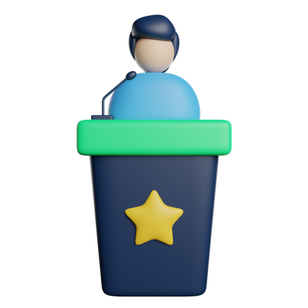 Discurso  3D Icon