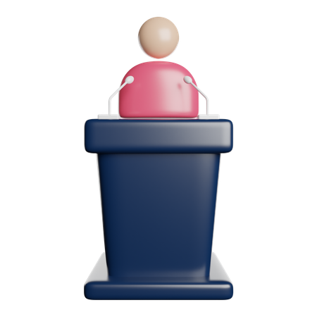Discurso  3D Icon