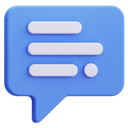 Discurso de chat  3D Icon