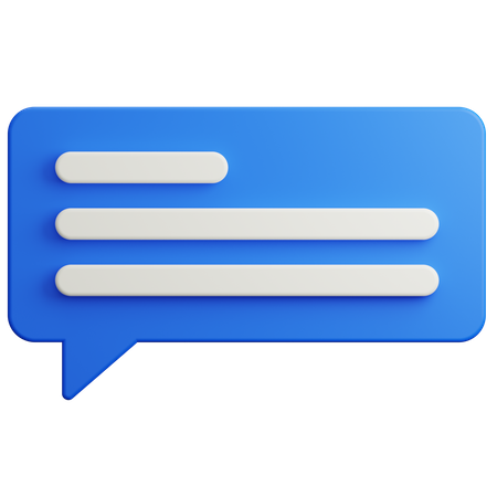 Discurso de chat  3D Icon