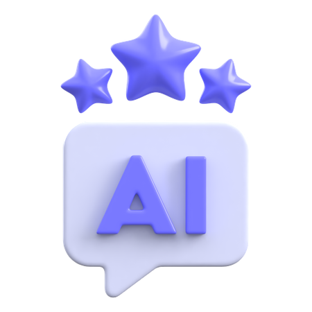 Discurso de chat de IA  3D Icon