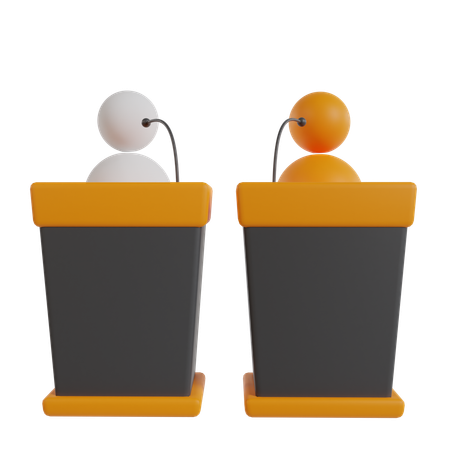 Discurso de los politicos  3D Icon