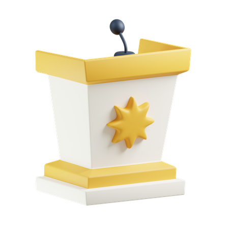 Discurso islâmico  3D Icon