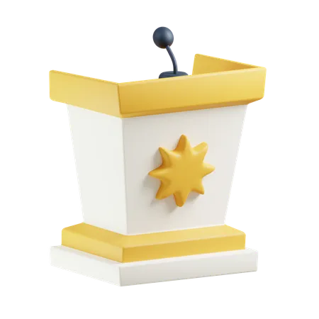 Discurso islâmico  3D Icon