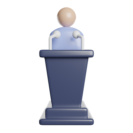 Discurso motivacional  3D Icon