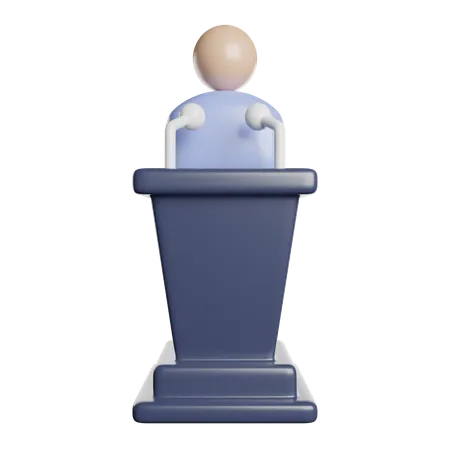 Discurso motivacional  3D Icon