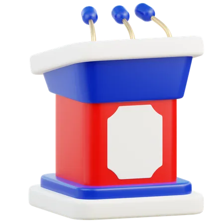 Podio de discurso  3D Icon