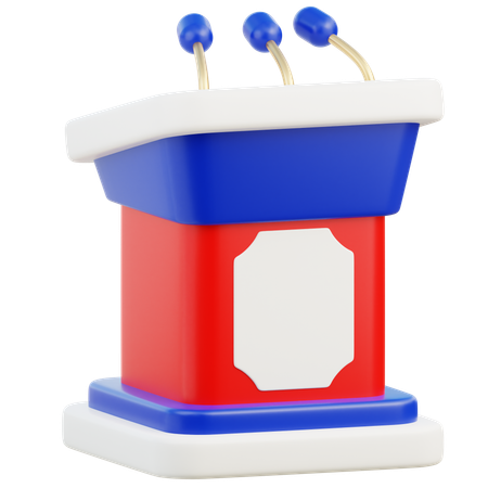 Pódio de discurso  3D Icon