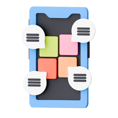 Discusión sobre teléfonos inteligentes  3D Icon