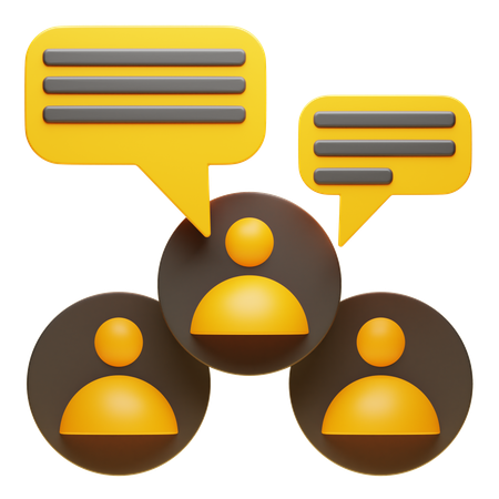 Discussão  3D Icon