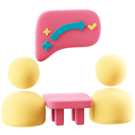 Discussão de negócios  3D Icon