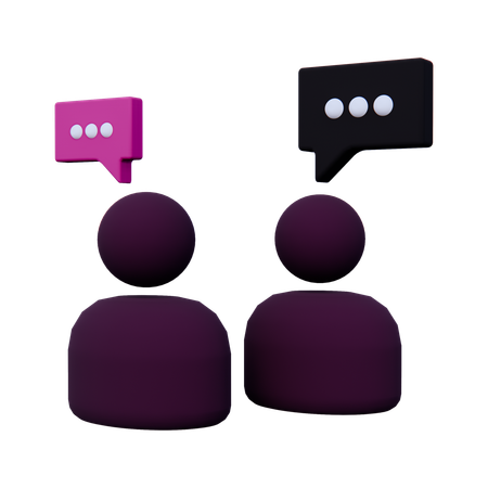 Discussion Chat  3D Icon