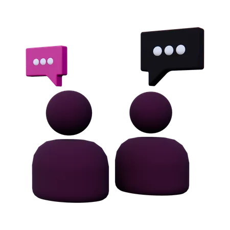 Discussion Chat  3D Icon