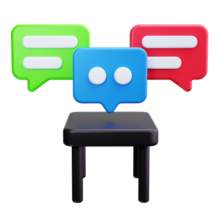 Discussion d'affaires  3D Icon