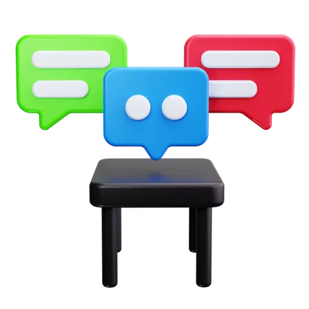 Discussion d'affaires  3D Icon