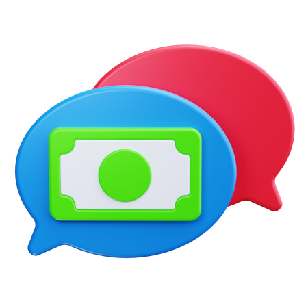 Discussion financière  3D Icon