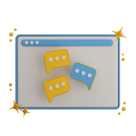 Discussion Forum  3D Icon