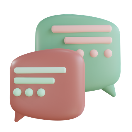 Discuter d'achats  3D Icon