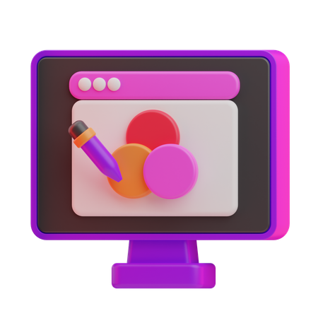 Diseñador grafico  3D Icon