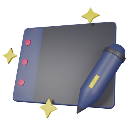 Tableta de diseño  3D Icon