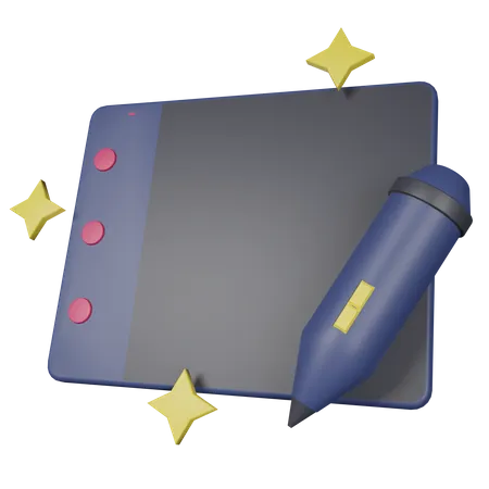 Tableta de diseño  3D Icon