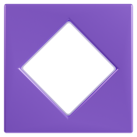 Diseño de contraste geométrico atrevido.  3D Icon