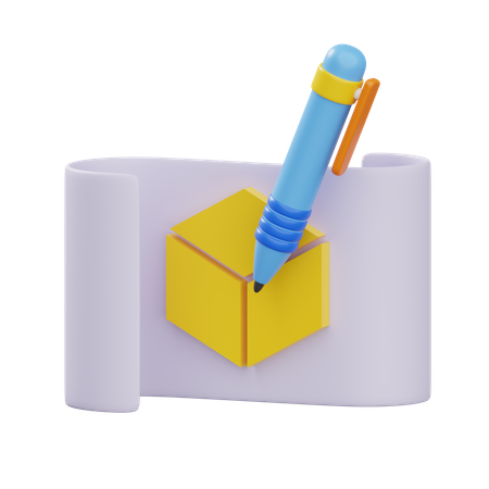 Diseño de cubo  3D Icon