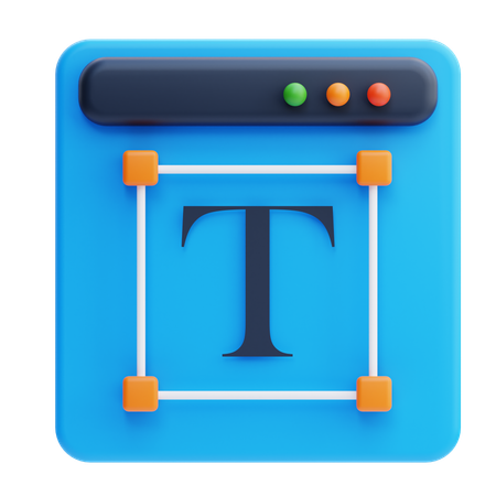Diseño de fuente  3D Icon