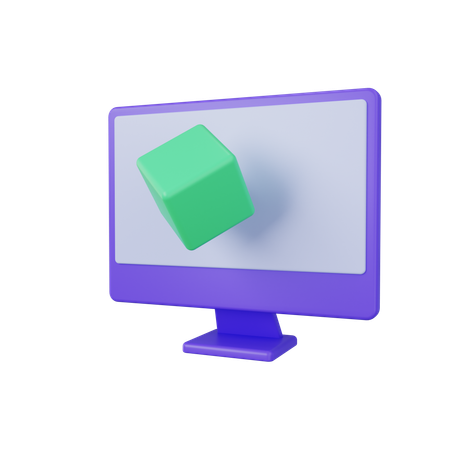 Diseño de simulación  3D Icon