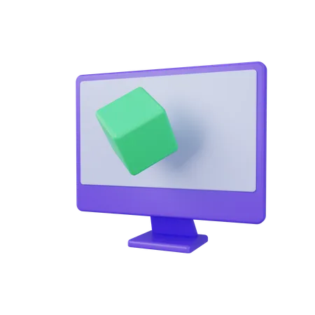 Diseño de simulación  3D Icon