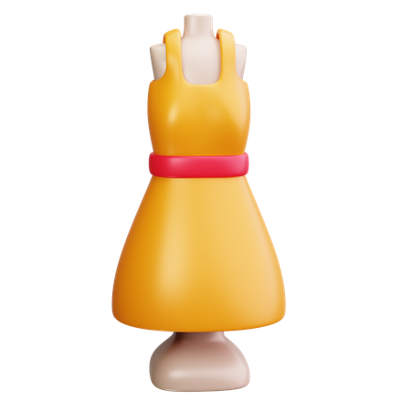 Diseño de vestido  3D Icon