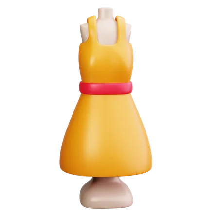 Diseño de vestido  3D Icon