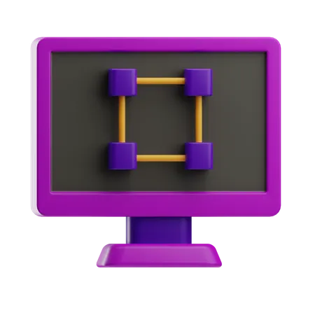 Diseño gráfico en línea  3D Icon