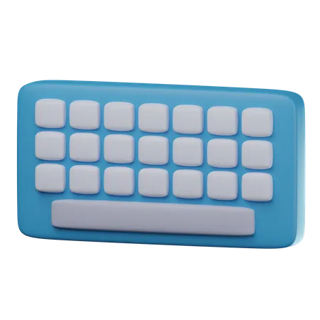Diseño de teclado  3D Icon