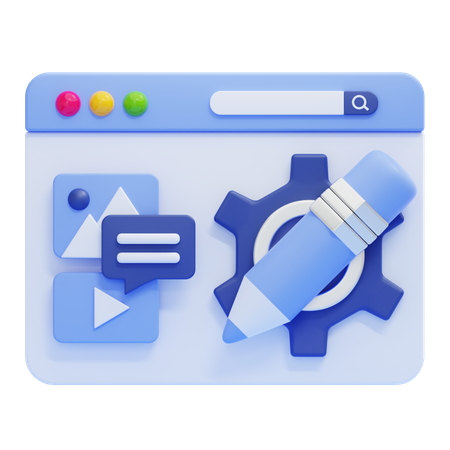Diseño web  3D Icon