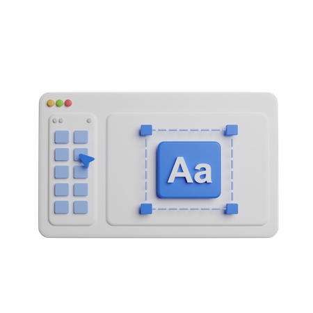 Diseño web  3D Icon