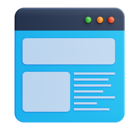 Diseño web  3D Icon