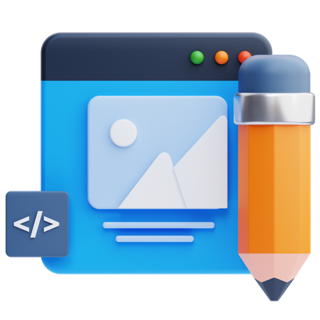 Diseño web  3D Icon
