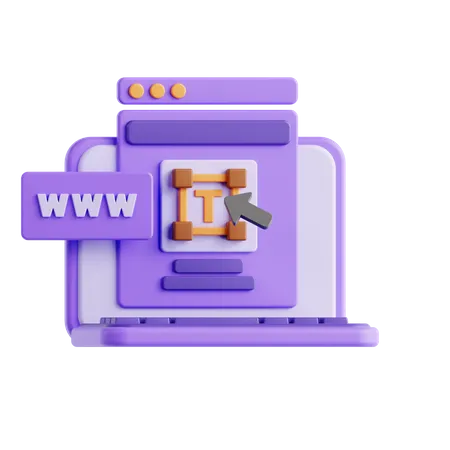 Diseño web  3D Icon